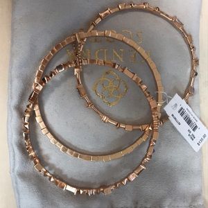 Kendra Scott Malia Rose Gold 3 set Bracelets